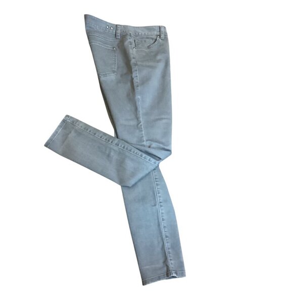 CAbi Bree Jeans Style 326 Graphite Gray Denim Stretch Skinny Sz 8 #59D - Picture 4 of 10